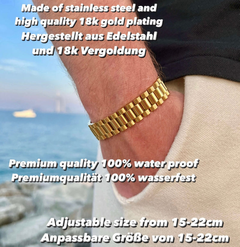 Emils Jewellery President bracelet gold Online shop jewelry