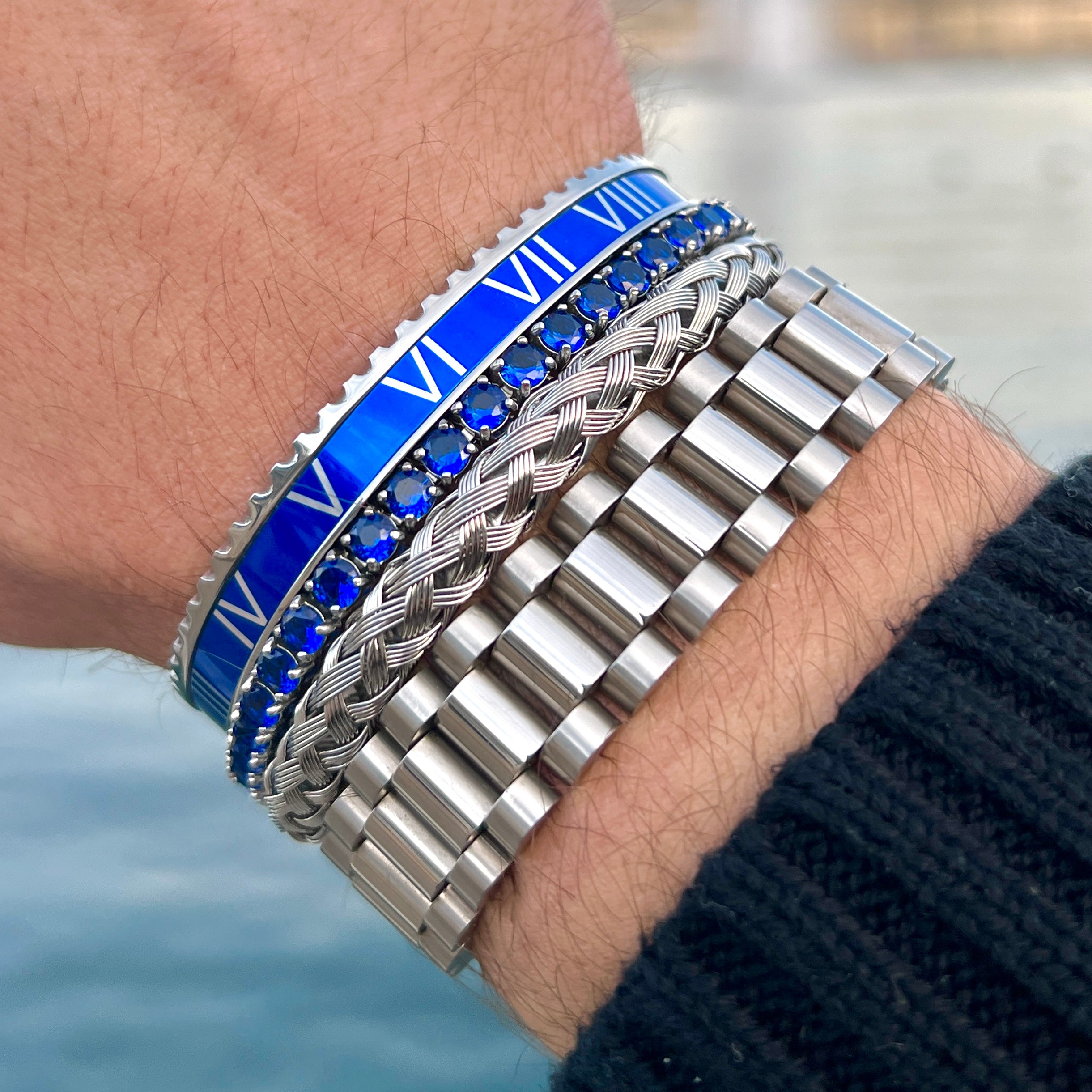 Tennis bracelet blue sapphire style Emils Jewellery Online Shop Armband