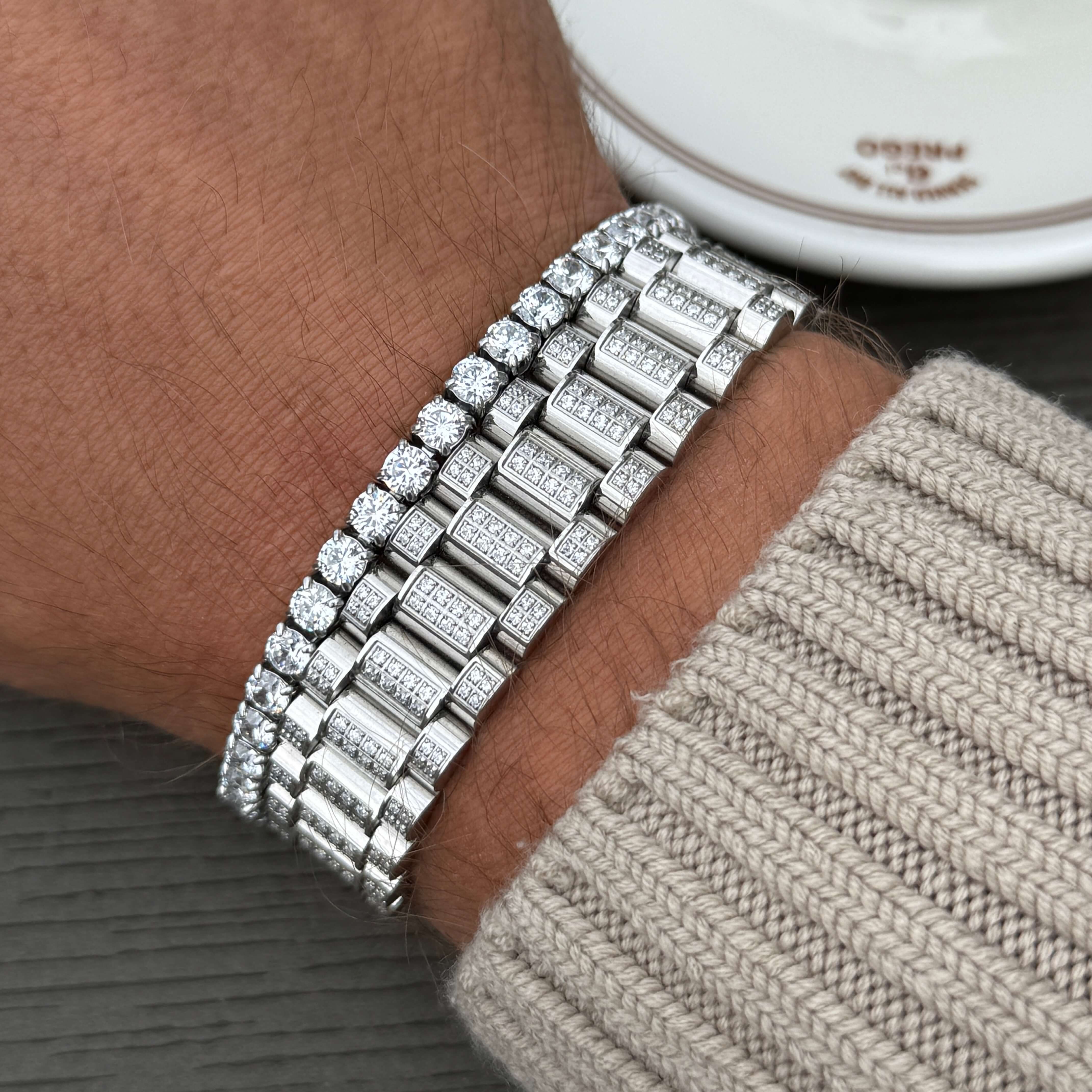 Tennis bracelet white diamond style Emils Jewellery Online Shop Armband