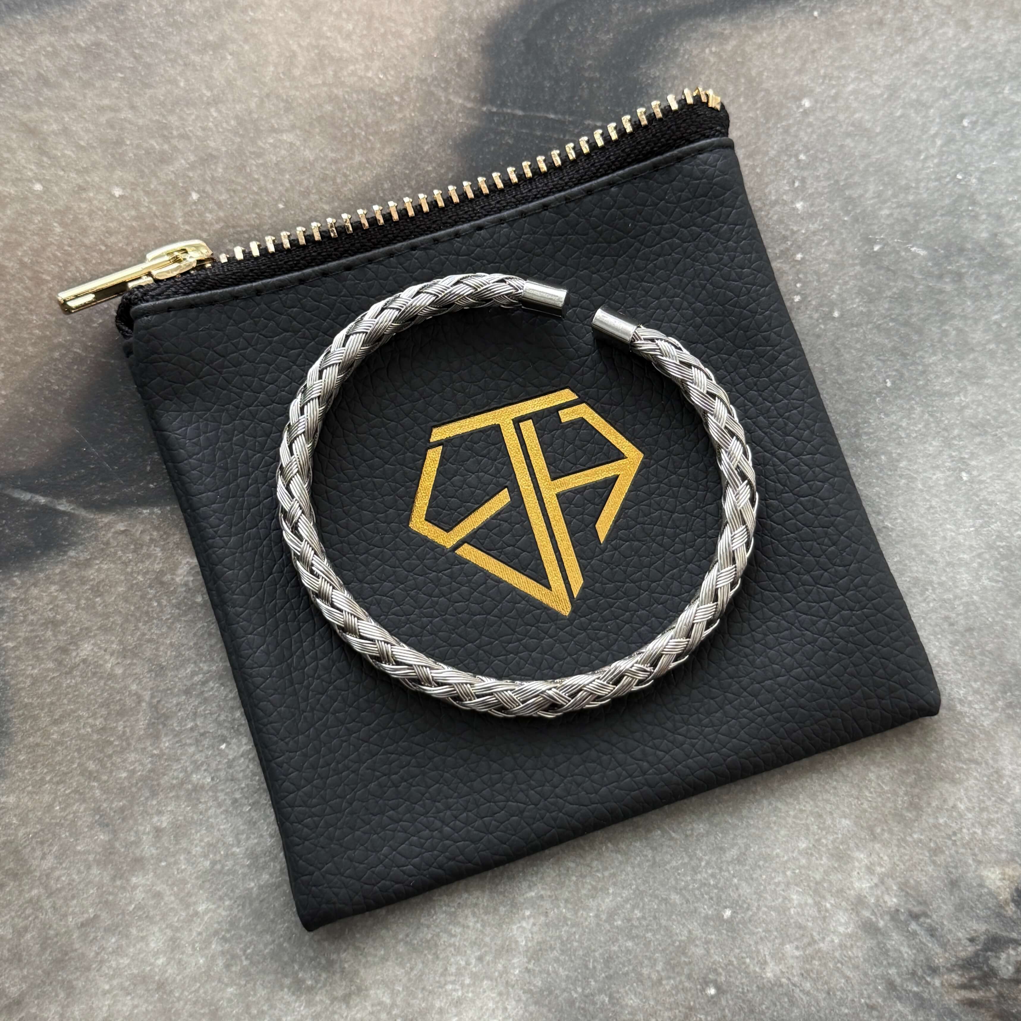 Emils Jewellery luxury leather travel pouch