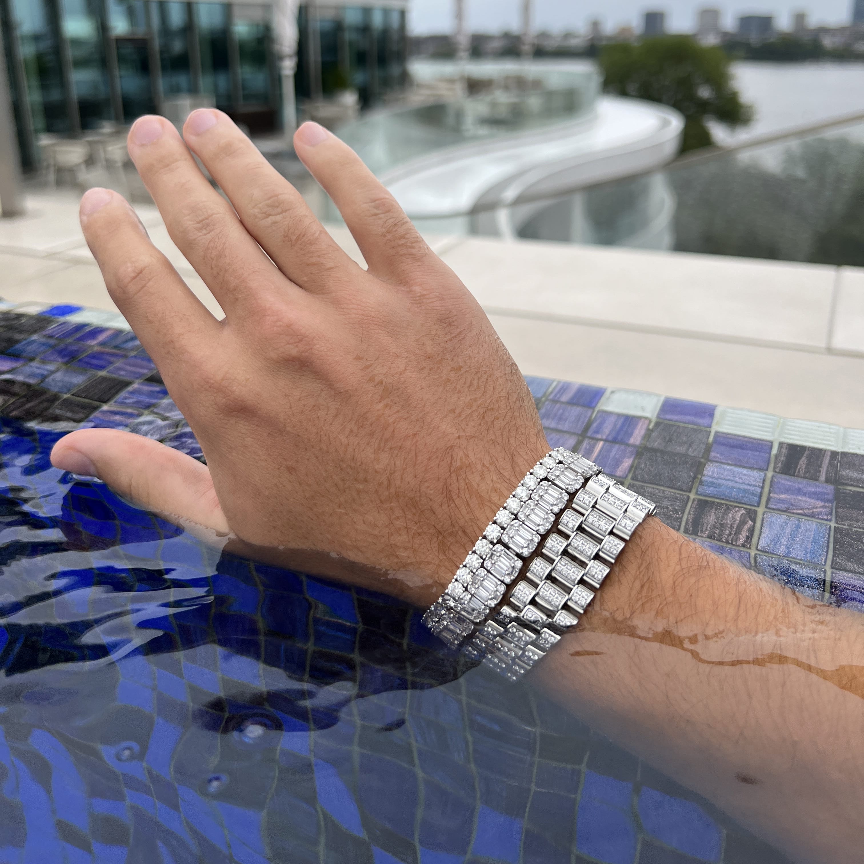 Tennis bracelet white diamond style Emils Jewellery Online Shop Armband