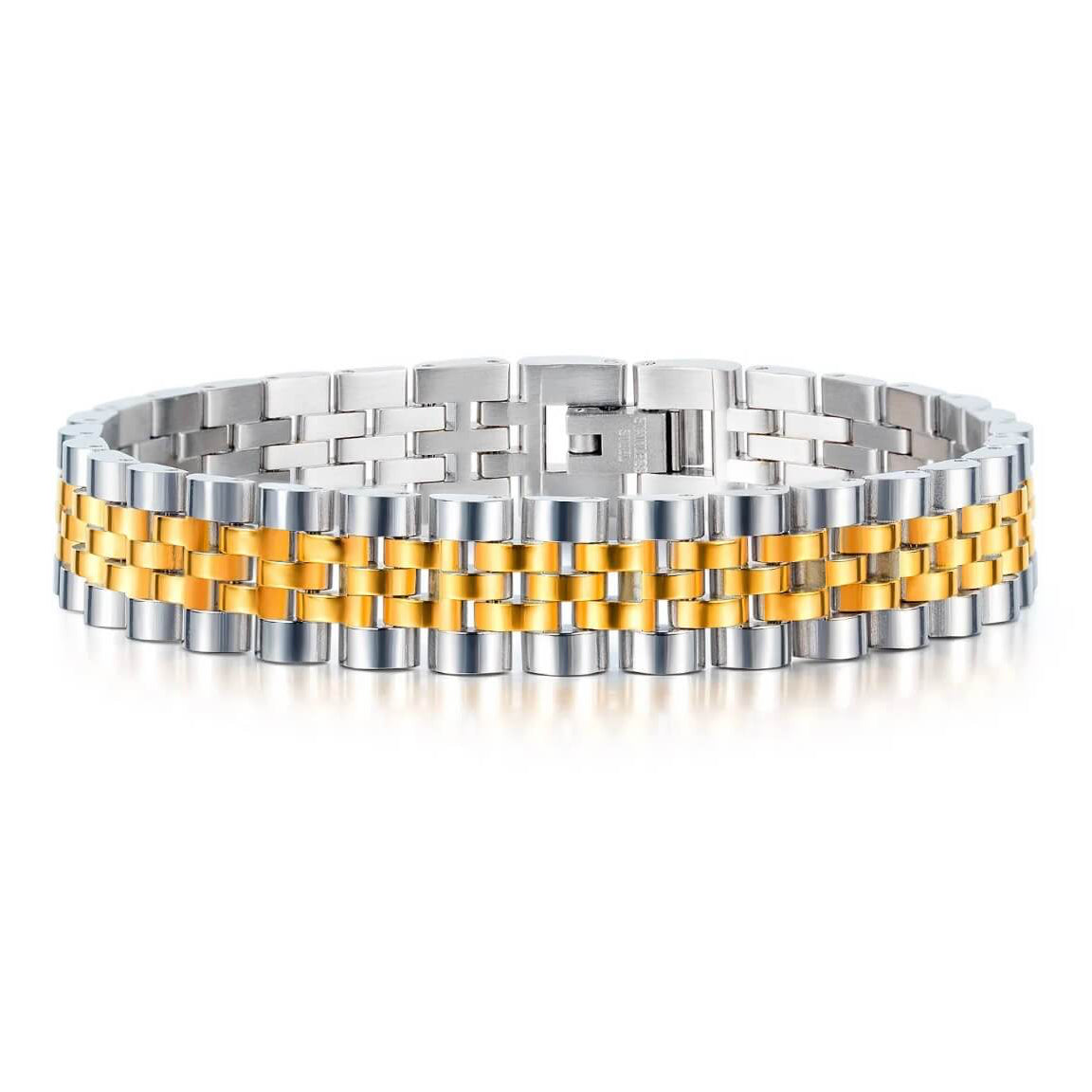 Noble bracelet two tone Emils Jewellery Stainless steel