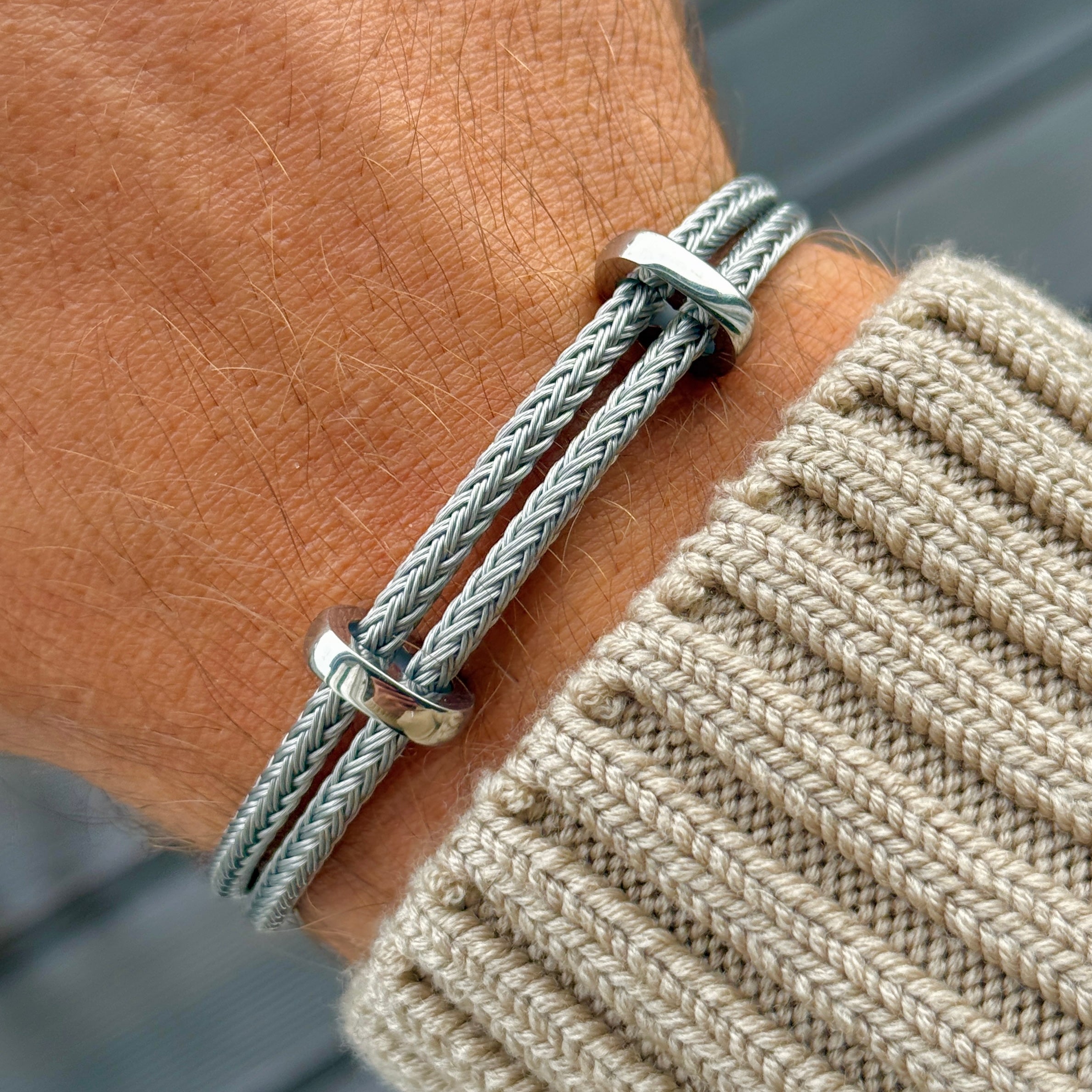 Woven steel rope bangle Emils Jewellery Online Shop bracelet Water proof bracelet for men