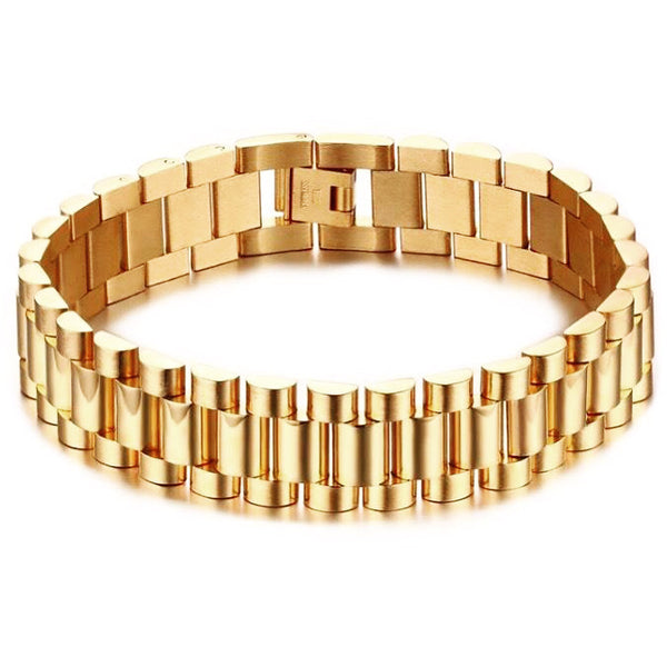 President bracelet gold by Emils Jewellery Online shop