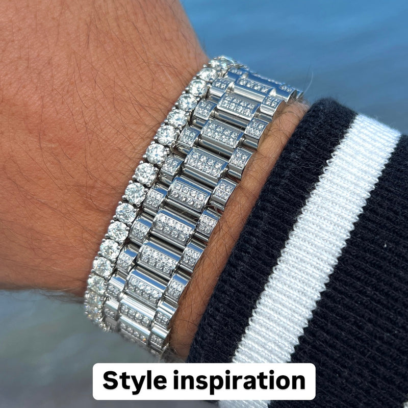 Tennis bracelet white diamond style Emils Jewellery Online Shop Armband