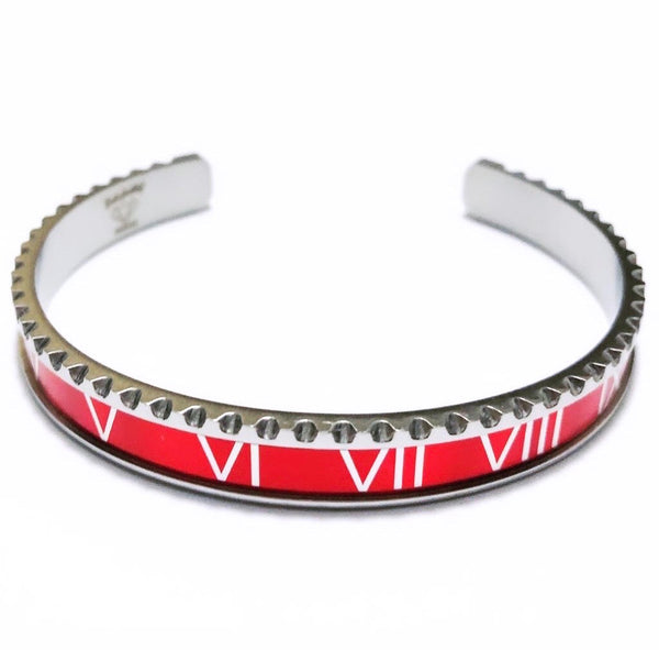 Roman Speed bracelet silver red - Emils Jewellery