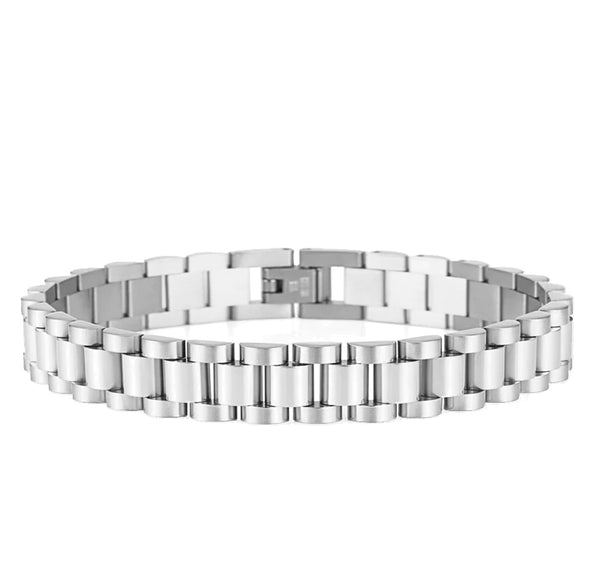 President bracelet stainless steel thin | Emils Jewellery Online Shop