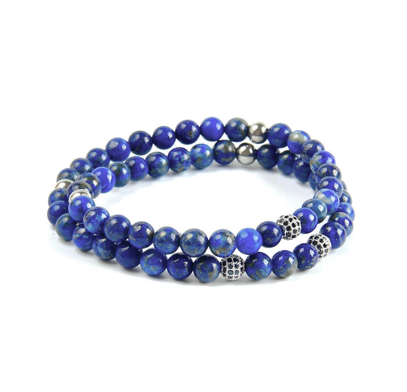 Lapis Lazuli Wrap bracelet Emils Jewellery Online Shop beads jewelry