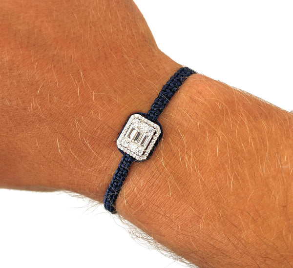 Radiance bracelet navy blue 925 sterling silver