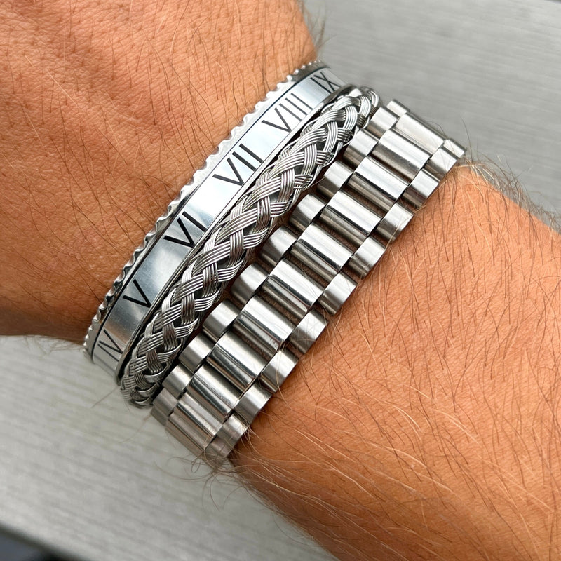 President bracelet X Titan bangle X Roman Speed bracelet silver Emils Jewellery