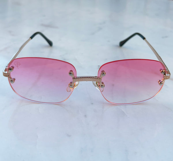 Sunglasses coral pink Emils Jewellery vintage style sunglasses