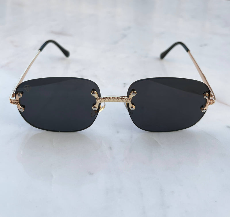 Sunglasses midnight black vintage style Emils Jewellery