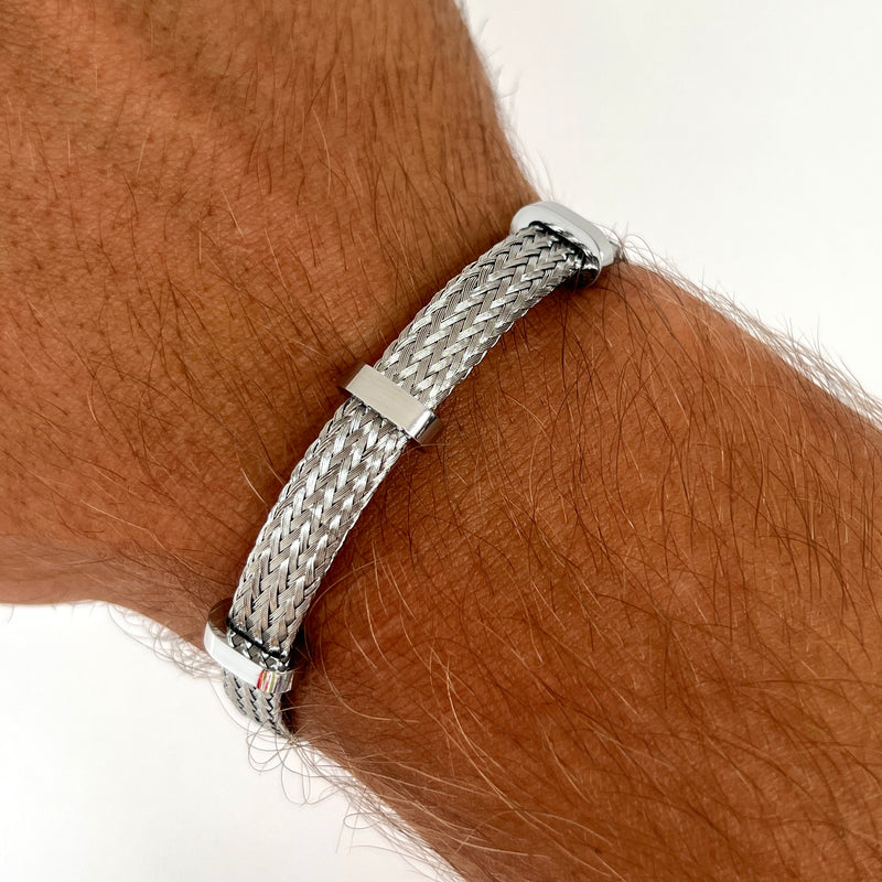 Pulsera de acero inoxidable Trinity bangle  Emils Jewellery  Tienda Online