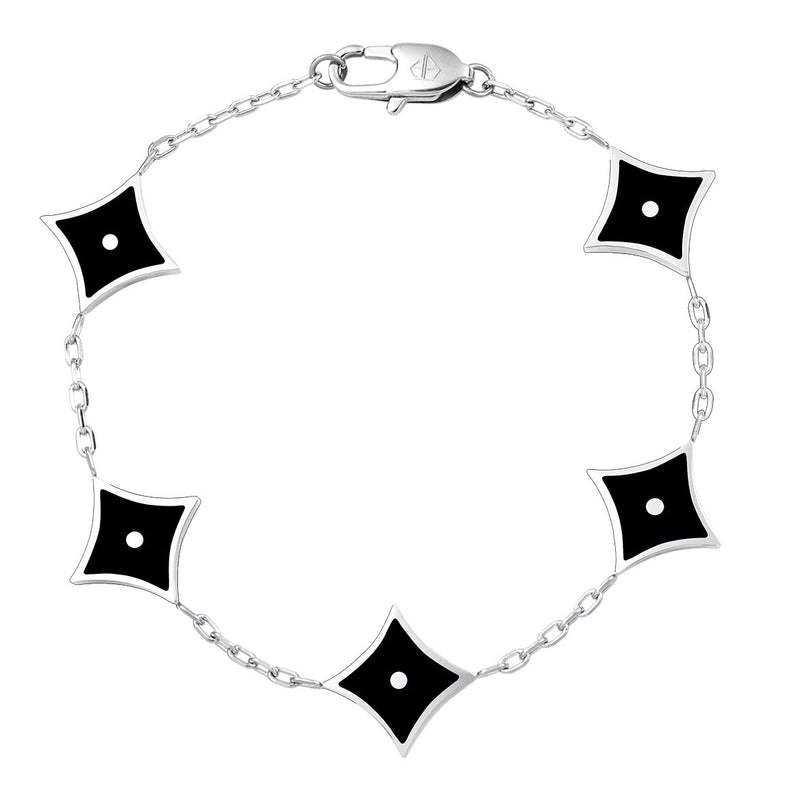 Iconic Rhombus Bracelet black luxury bracelet mens Premium Jewelry