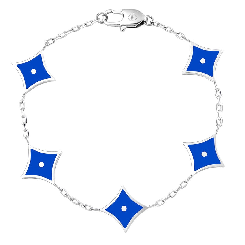 Iconic Rhombus Armband blau Emils Jewellery Premium-Schmuck-Shop