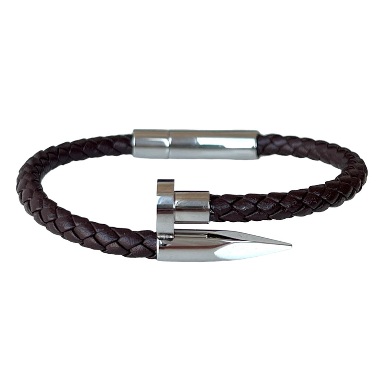 Piel nail bracelet marrón café Tienda Online Emils Jewellery