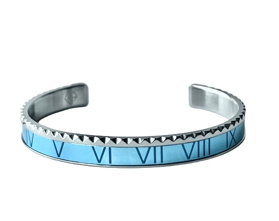 Roman Speed bracelet plata hielo azul Emils Jewellery Tienda Online Pulsera estilo bisel