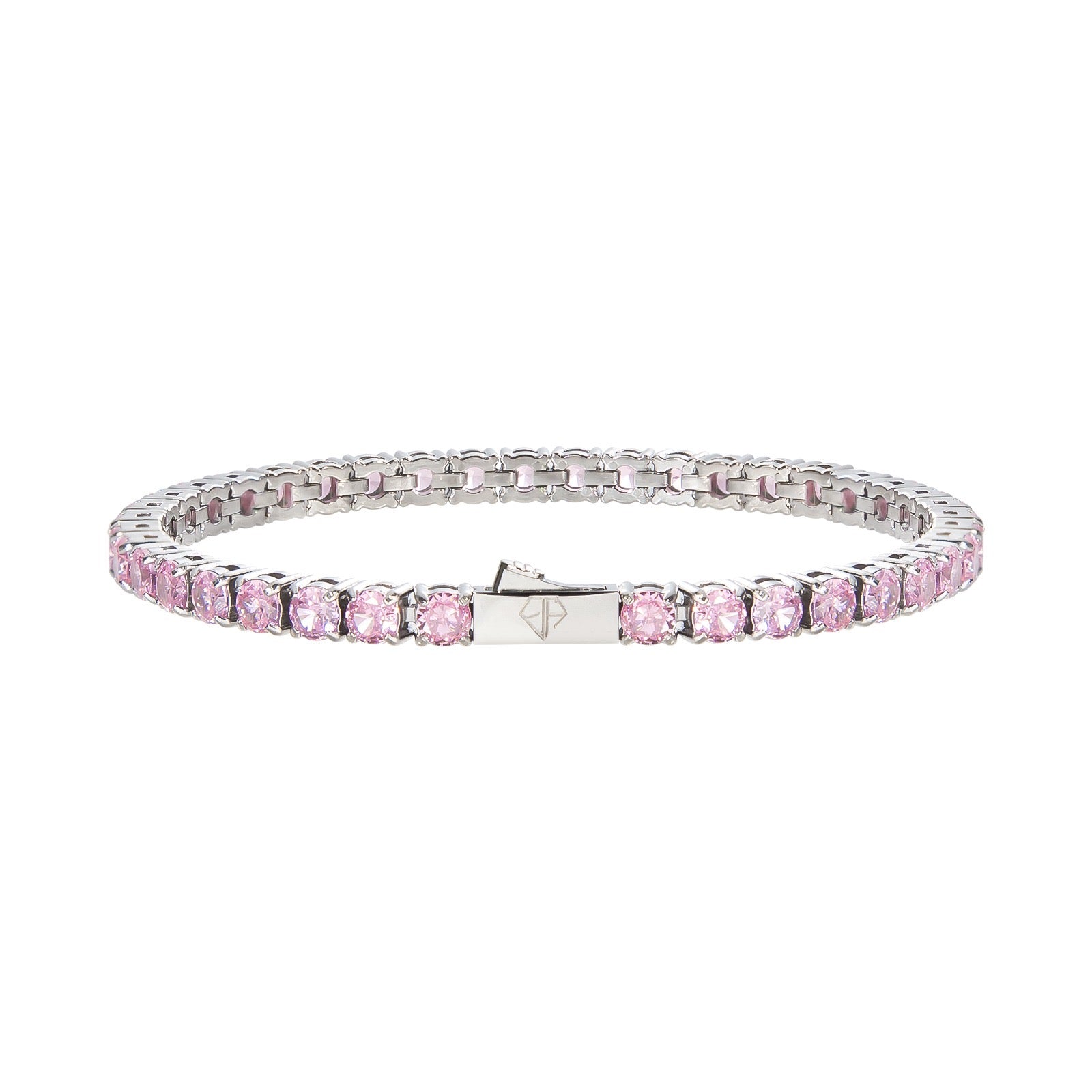 Tennisarmband mit rosa Diamanten (4 mm) – Emils Jewellery -Schmuck – Online-Shop