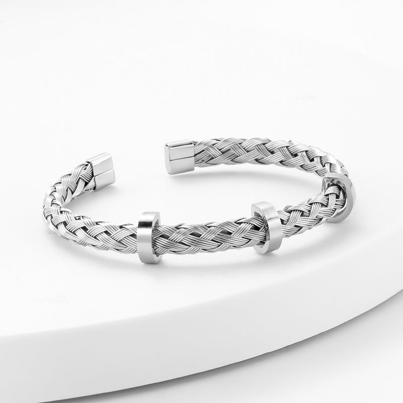 Trinity Titan bangle acciaio Emils Jewellery Negozio online