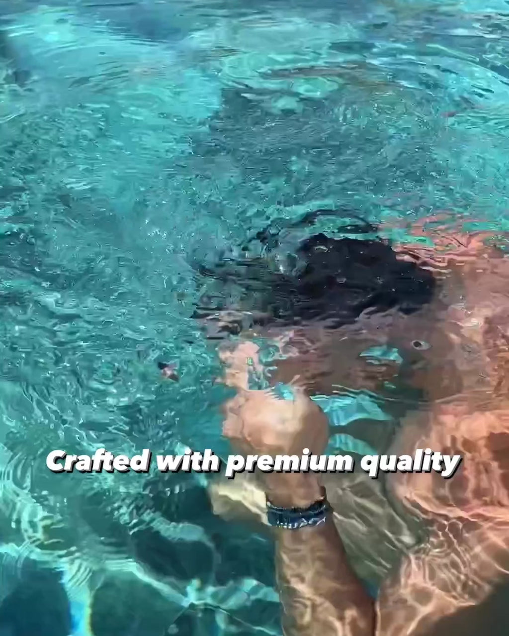 Video showing Emils Jewellery products in action. On the wrist and under water to show the premium quality