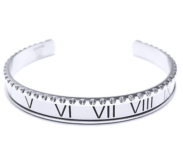Roman Speed bracelet silver white - Emils Jewellery