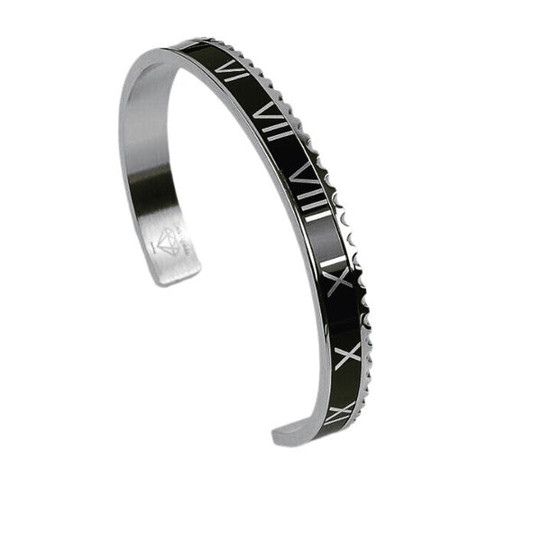 Roman Speed bracelet black silver - Emils Jewellery
