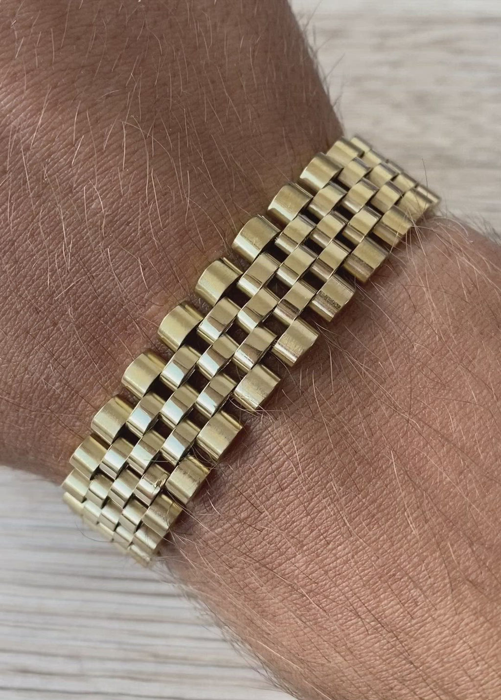 Noble bracelet gold Emils Jewellery Stainless steel 