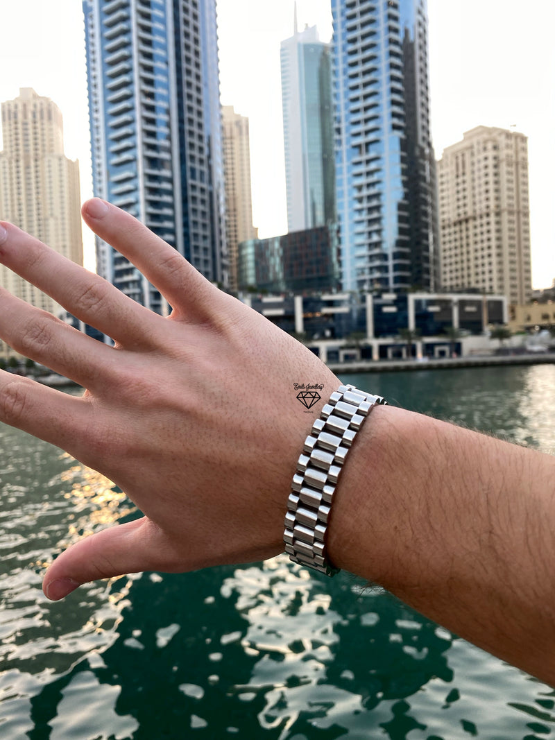 President bracelet in steel in Dubai