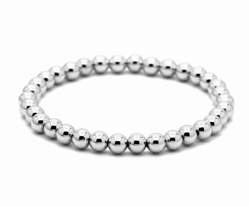 Classic steel beads bracelet