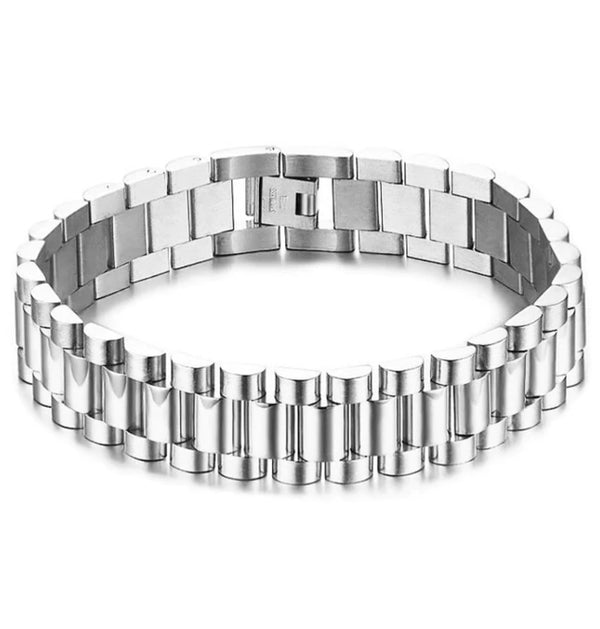 President bracelet steel by Emils Jewellery