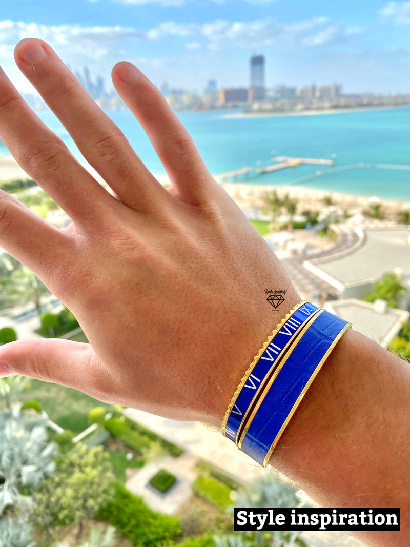 Sobek bracelet gold blue